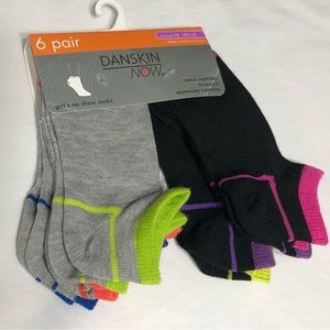 6Pairs Girl’s No Show Socks Arch Support black gray. M (10.5-4)